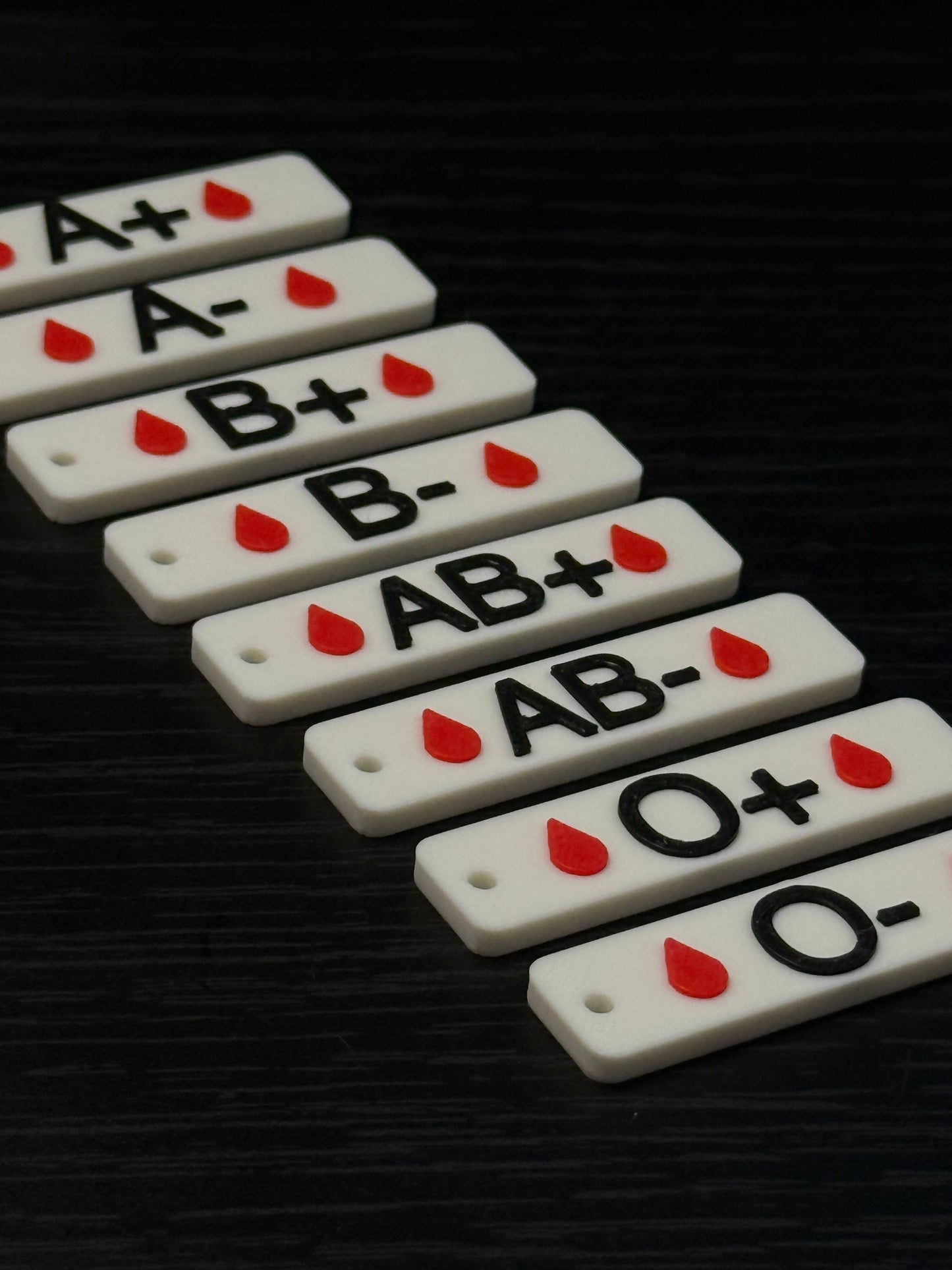 Nøkkelring Blodtyper - awareness