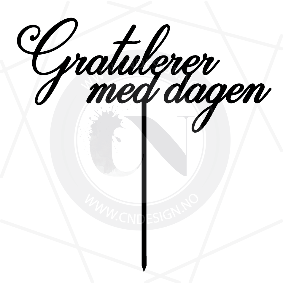 Gratulerer med dagen kaketopp
