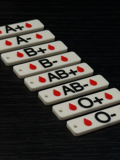 Nøkkelring Blodtyper - awareness