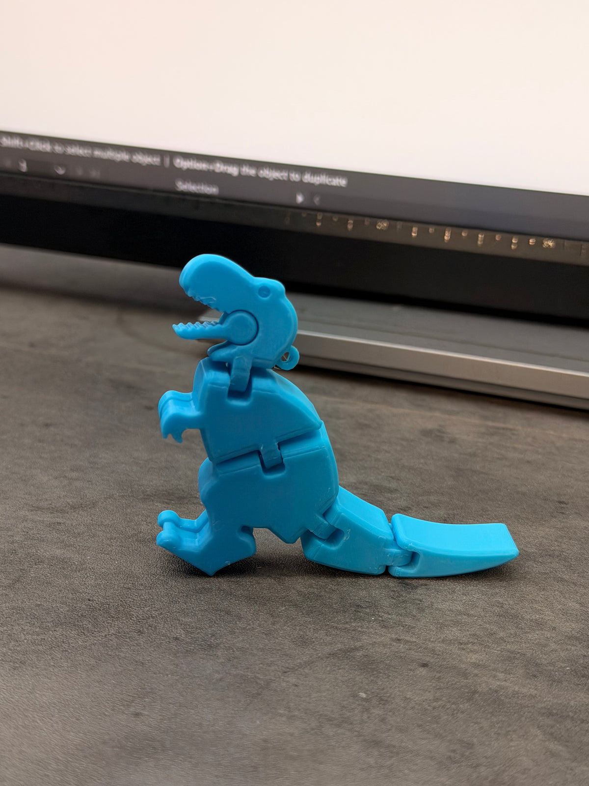 SALG - blå dinosaur