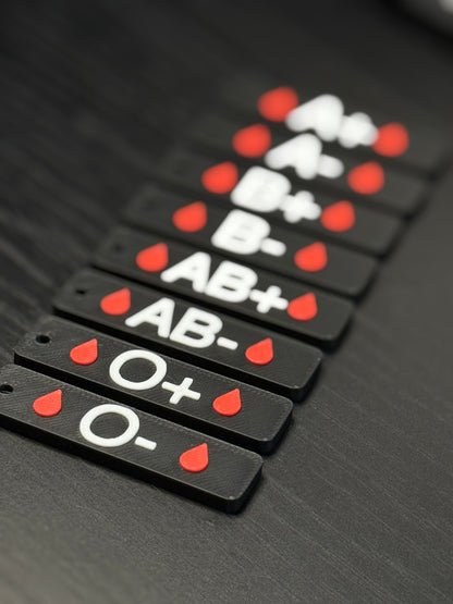 Nøkkelring Blodtyper - awareness