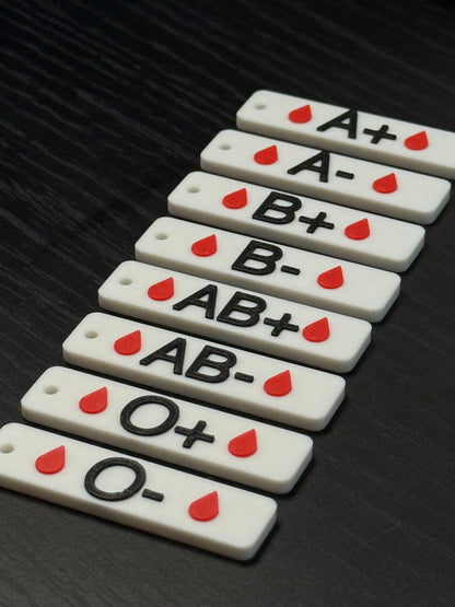 Nøkkelring Blodtyper - awareness