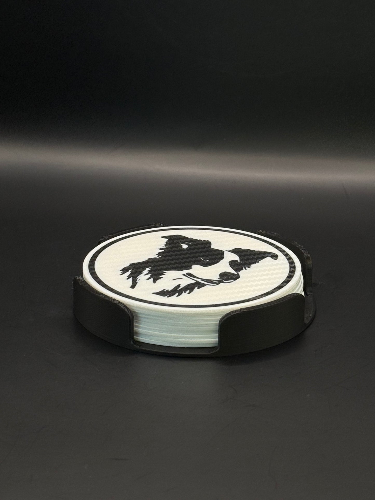 Border collie - glassbrikker