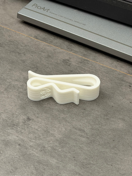 SALG - solbrille holder til bil hvit