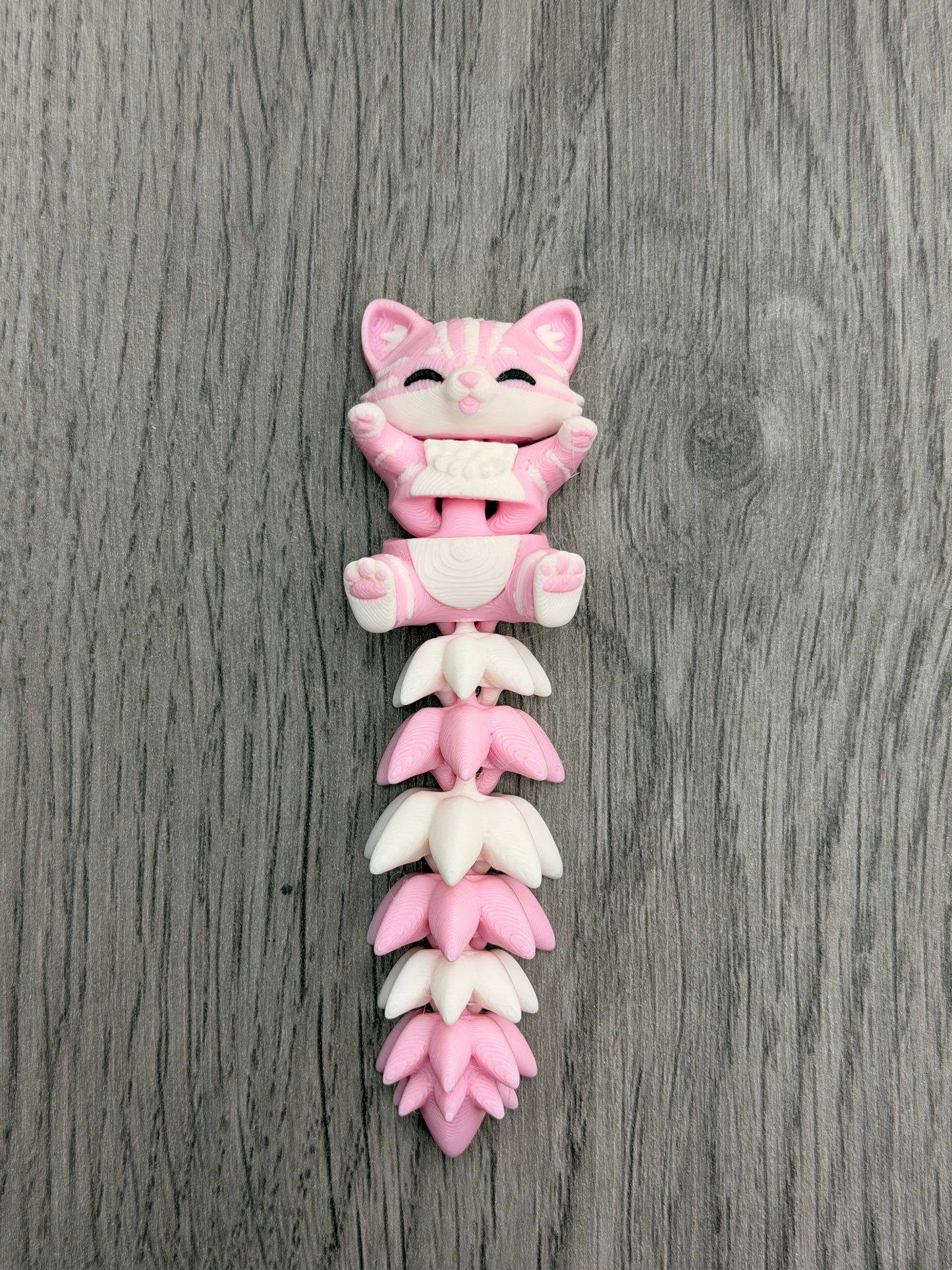 Rosa katt nøkkelring