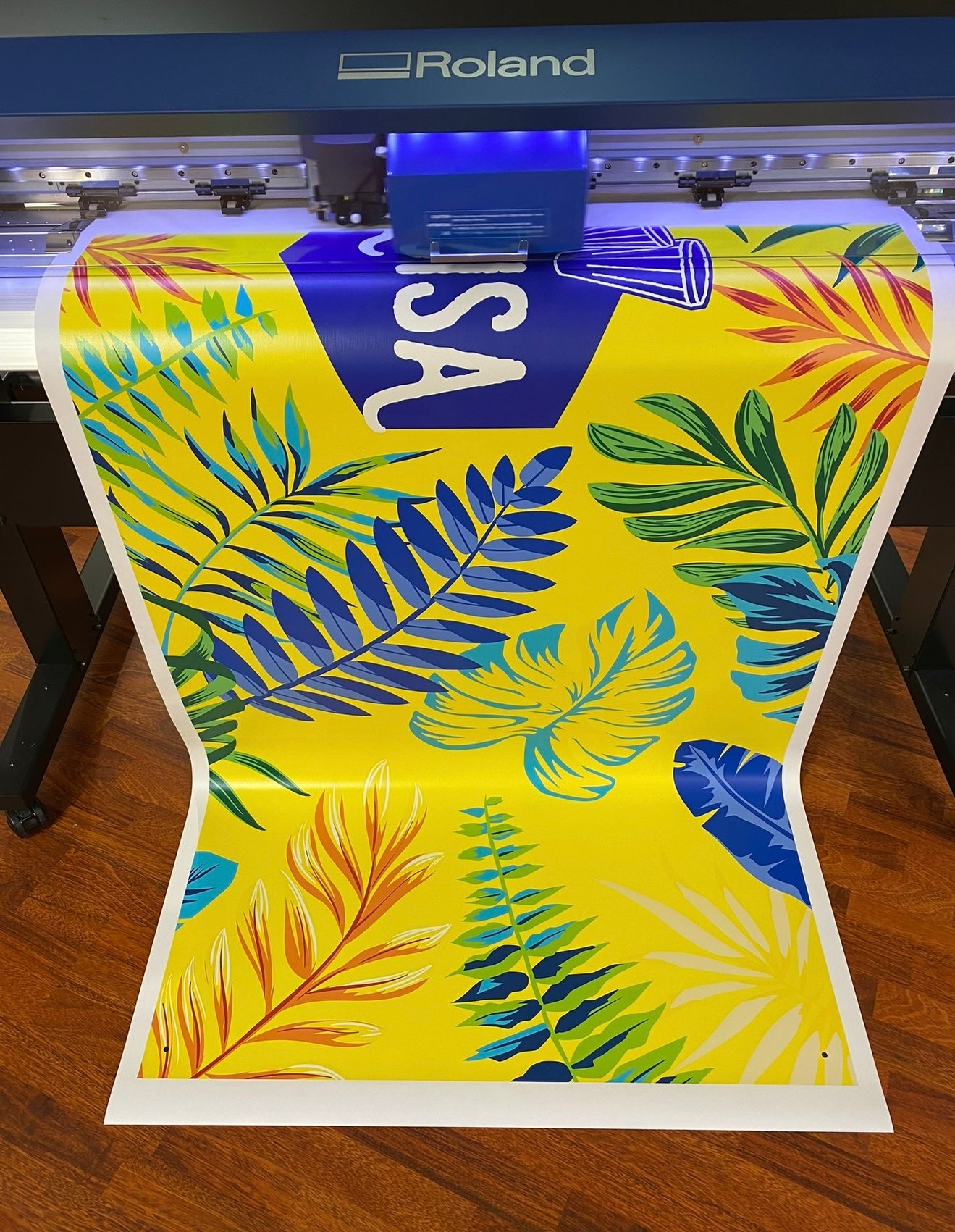 Banner på løpemeter – ferdig printet og maljet