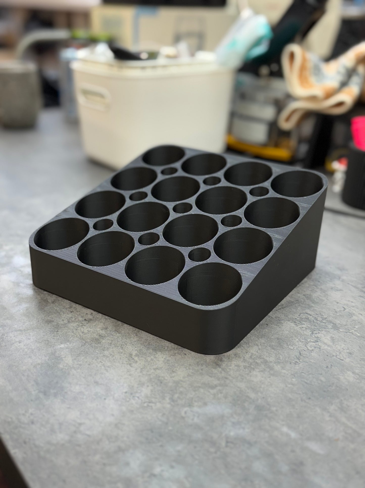 Silikontube holder