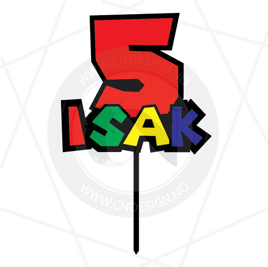 Fargerik kaketopp