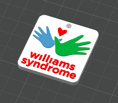 Nøkkelring Williams syndrome - awareness
