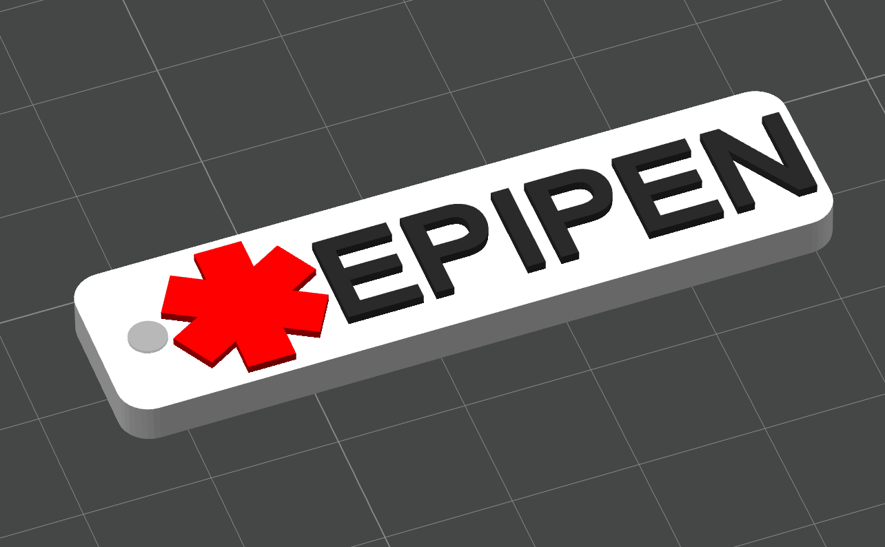 Nøkkelring EpiPen - awareness