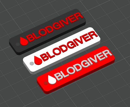 Nøkkelring Blodgiver - awareness