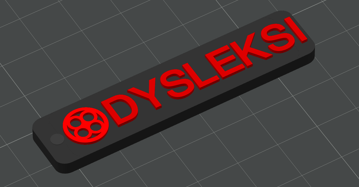 Nøkkelring Dysleksi - awareness