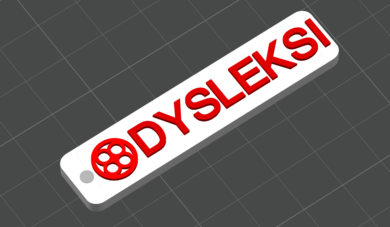 Nøkkelring Dysleksi - awareness