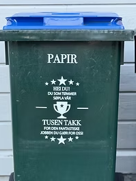 Søppeldunk merking