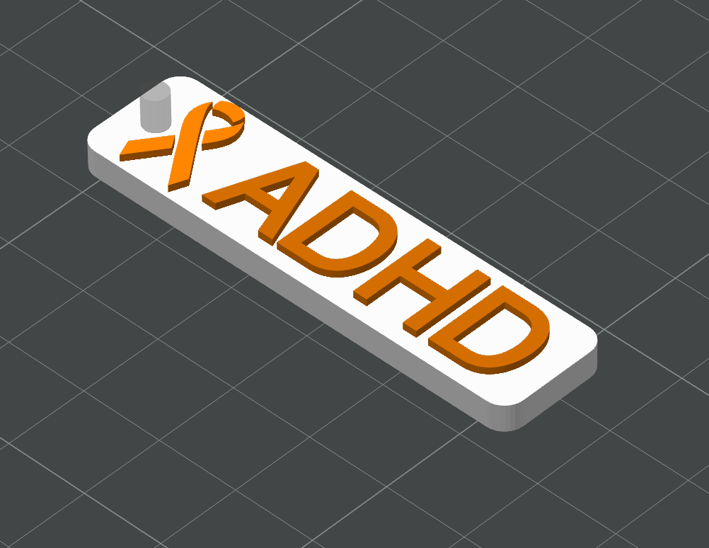 Nøkkelring ADHD - awareness
