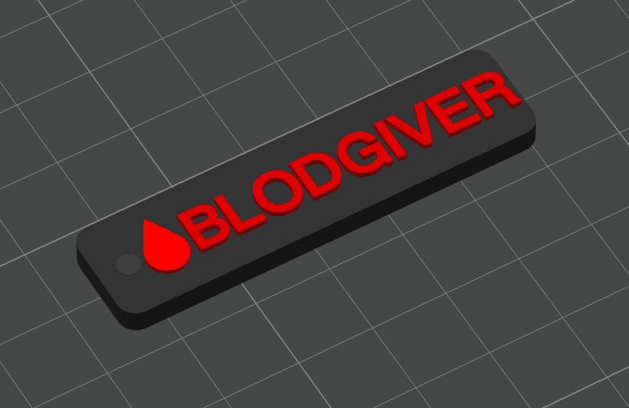 Nøkkelring Blodgiver - awareness