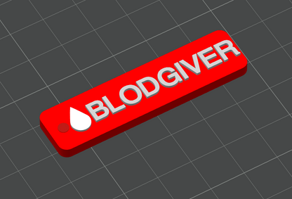 Nøkkelring Blodgiver - awareness