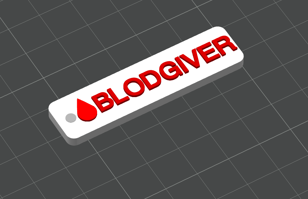 Nøkkelring Blodgiver - awareness