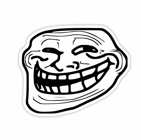 Giggling troll face